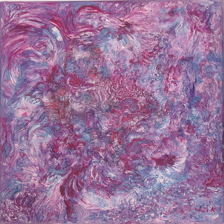 "  Comment faire ?  " / 50 x 50 / Huile / 2004