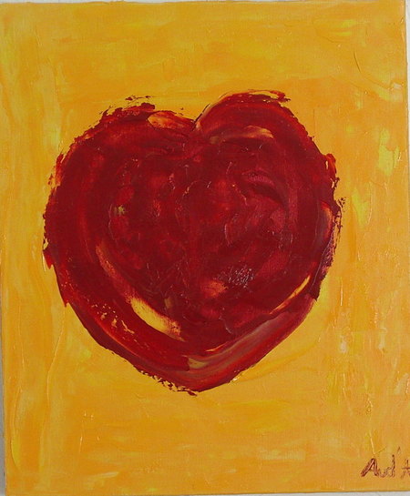 " Car elle illumine ma vie  " / 46 X  55 / Huile / 2004