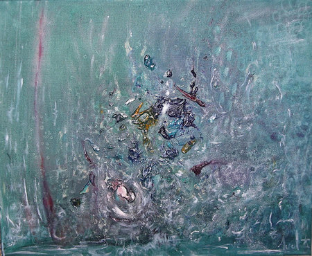 "Atlantide" / Huile / 38 x 45 / 2008