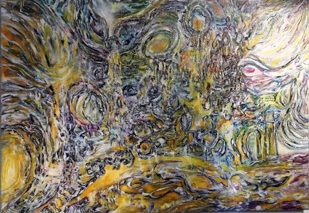 " La cit&eacute; des muses " / Huile & A crylique / 2017