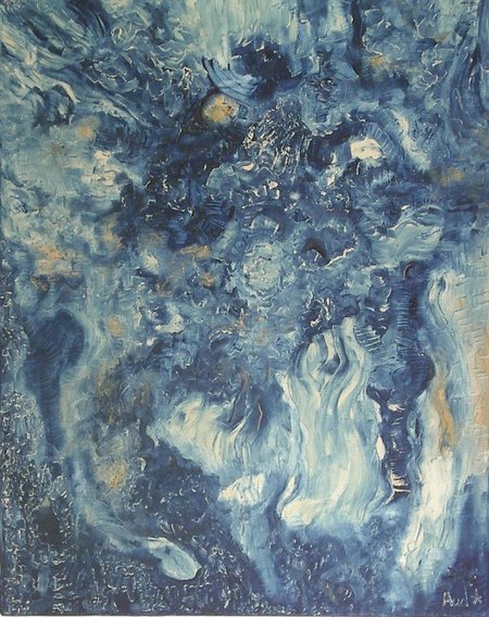 "Double vie" / Huile / 50x64 / 2005