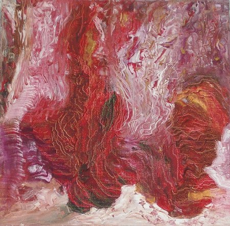 " Feux follet" / 40 X 40 / Huile / 2003