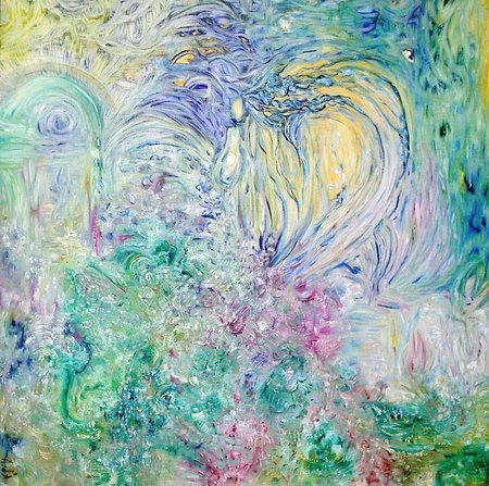 " Je suis" / Huile / 90 x 90 / 2008