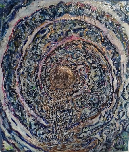 " La source " / Huile & Acrylique / 2016