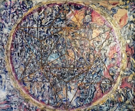 "Le sceau de l'ange " / Huile / 2017