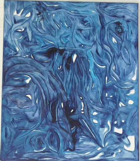 'M&eacute;lange" / Acrylique / 46 X 55 / 2005