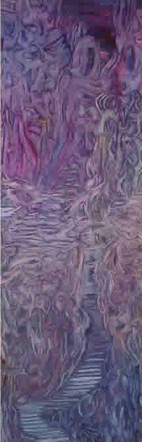 "Que le chemin est long !" / Huile / 30x90 / 2003