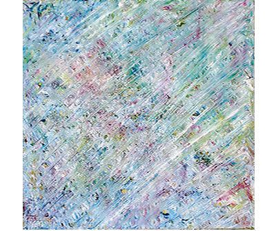 " Sous le voile" / 50 X 50 / Huile / 2005