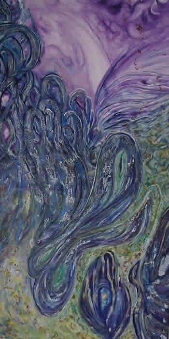 "Le miroir des r&ecirc;ves"  / 120x60 / Acrylique / 2005